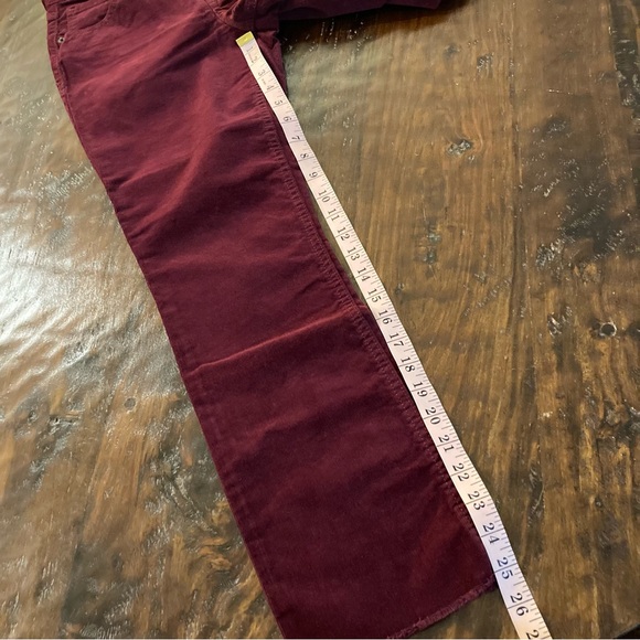 Cranberry Red Corduroy Jeans Size 2 - Picture 5 of 8